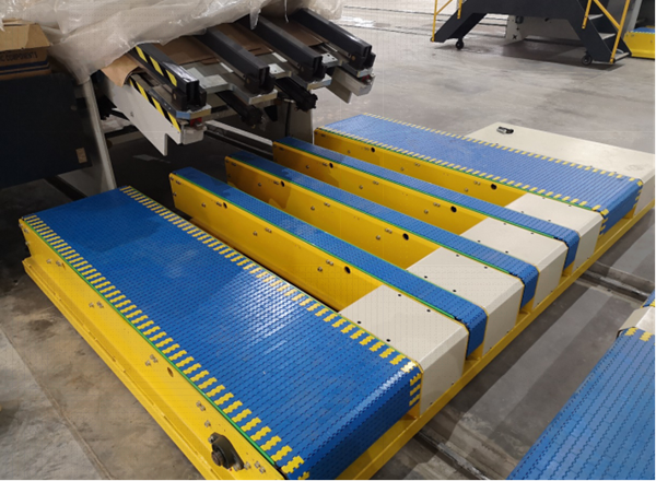paperboard factory floor conveyor